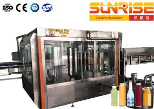 Soda Glass Bottle Filling Line , 3 Functional CSD Filling Machine