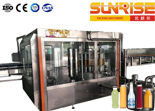 Quality Soda Glass Bottle Filling Line , 3 Functional CSD Filling Machine for sale