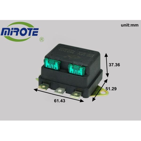12 Voltage 60amp Dual Headlight Relay For Common Application Headlamps With Fuse High Amperage Relay