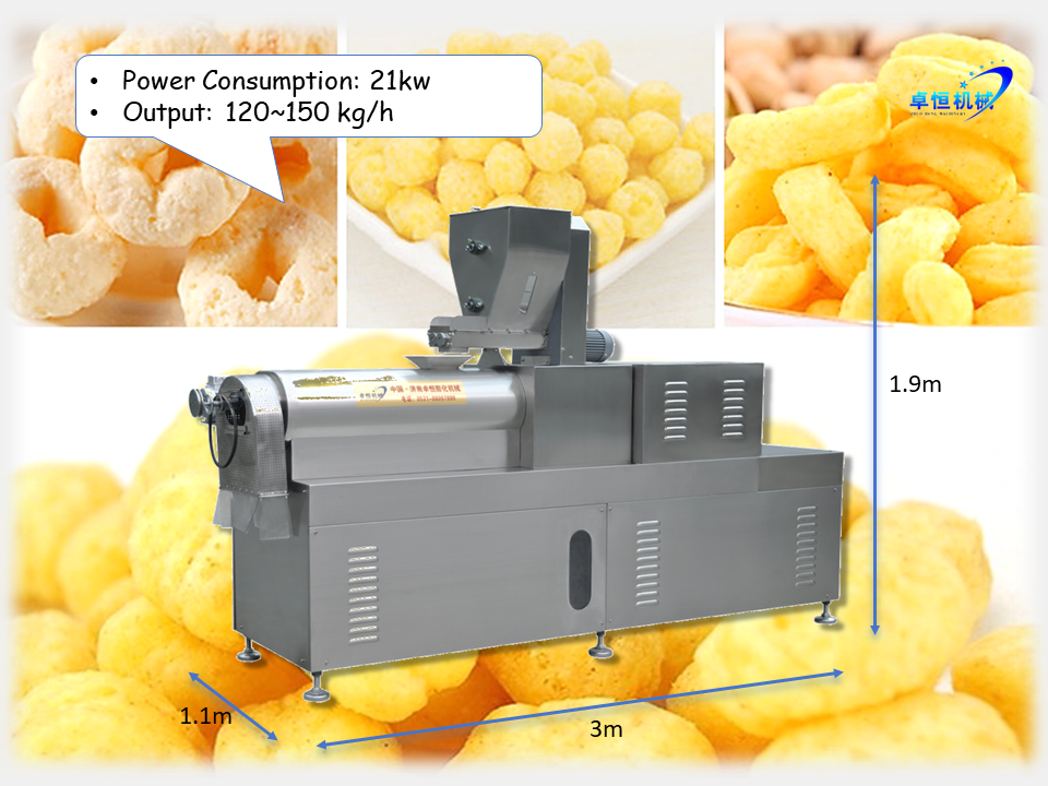 State-of-the-Art Automatic Cheetos Puffed Snack Machine with 120-150kg/h Capacity