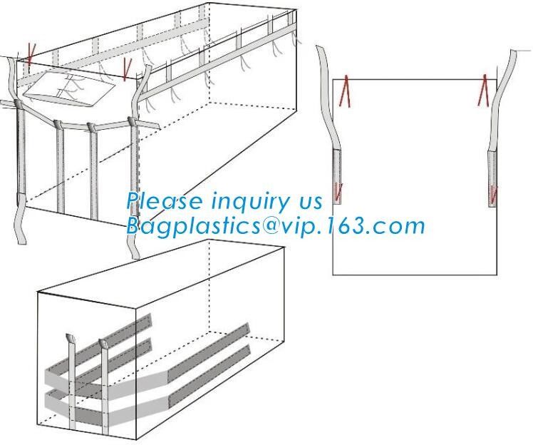 customizable PP u-panel baffle big bag /coated white woven PP jumbo bag/ventilated 4 panel baffle bag/all colors availab