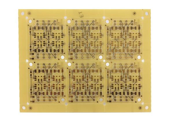 Quality White Legend Yellow Solder Mask FR4 Rigid Single Sided PCB for sale