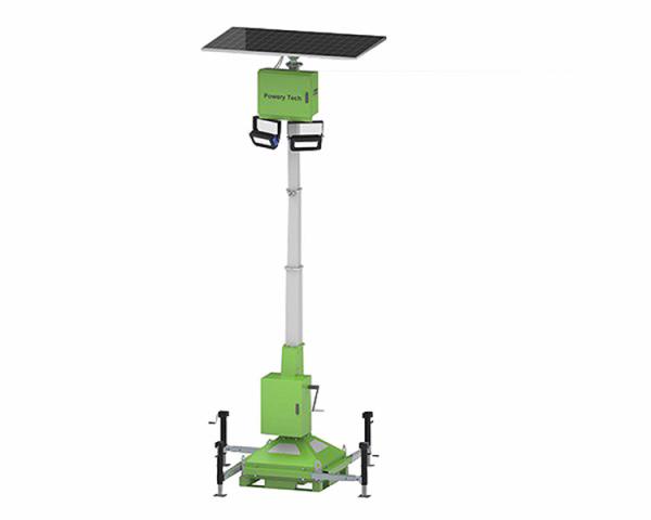 Quality Move Monocrystalline Silicon Solar Panel Lift Working Light Tower For School Lighting for sale