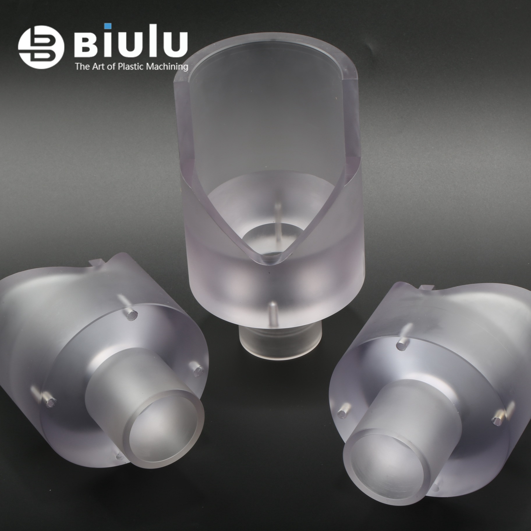 Custom PMMA Machining PC Turning Component Five Axis Cnc Turning Machining Parts
