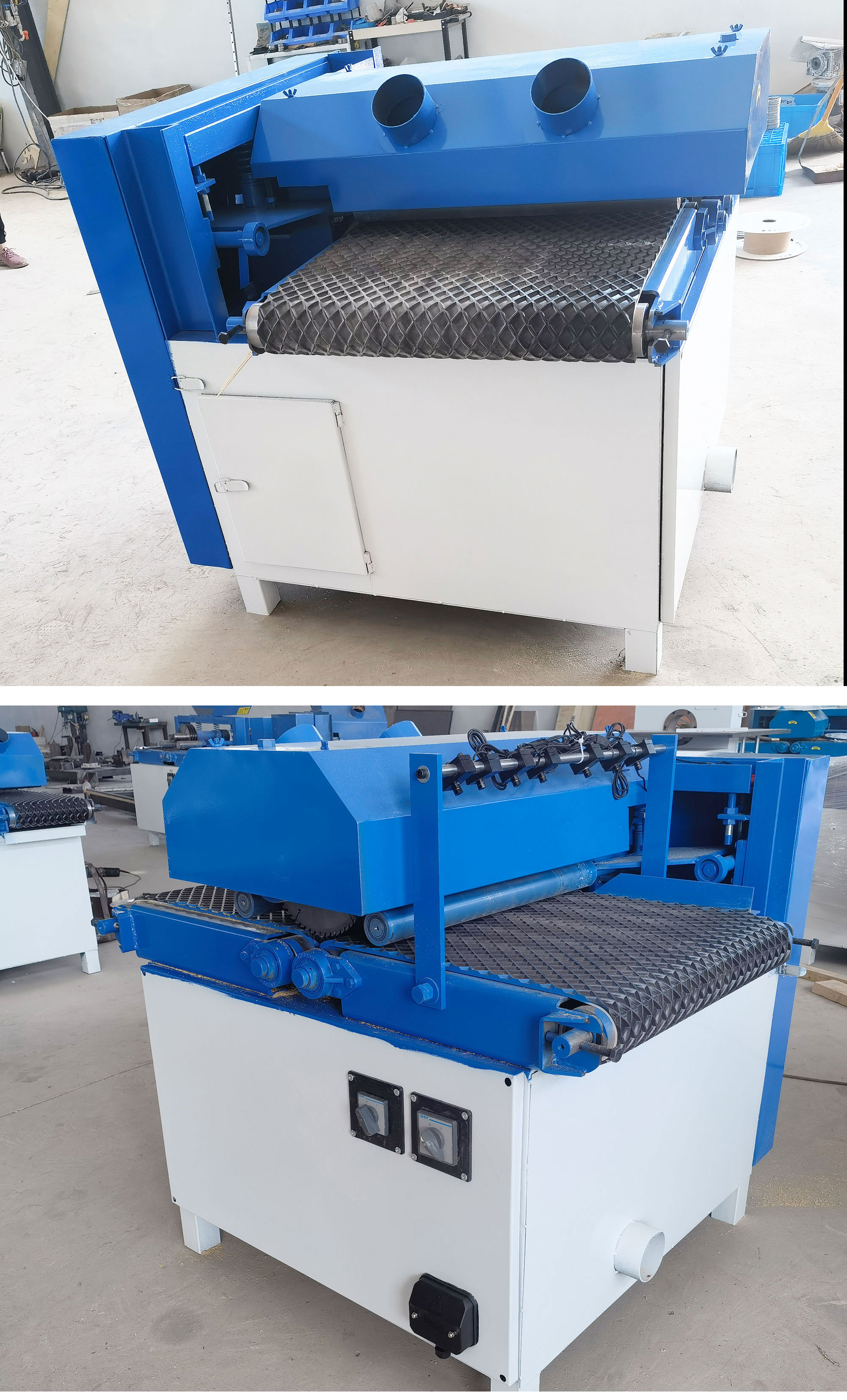 Multi Blade Rip Saw Machine for Horizontal Circular Cutting in Building Material Shops
