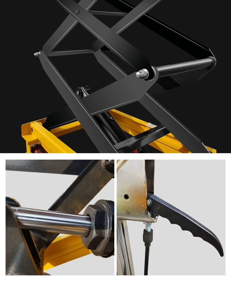 PT500A Mobile Manual Lifting Platform Car Pedal Hydraulic Platform