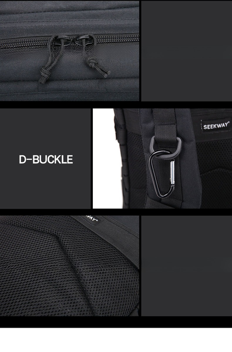 Zipper Hasp Closure Waterproof Backpack for Outdoor Exploration and More