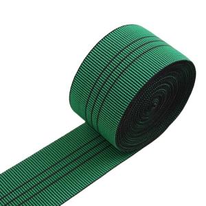 Green Upholstery Elastic Webbing PP 2 Inch Polypropylene Webbing