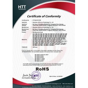 Shenzhen HDFocus Technology Co., Ltd. Certifications