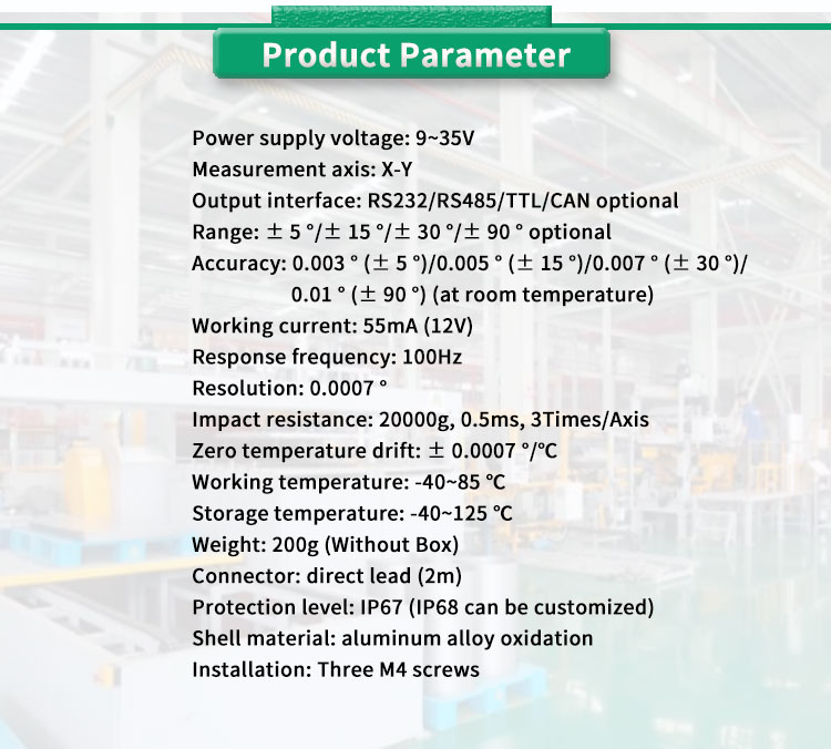 UNIVO UBIS-526 Dual Axis Inclinometer for Accurate Angle Detection in Any Environment