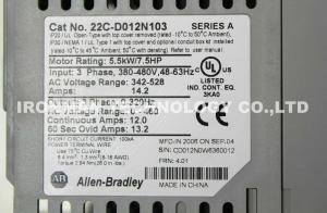 China 22C-D072A103 Allen Bradley Powerflex Powerflex 400 50HP Series A 480V wholesale