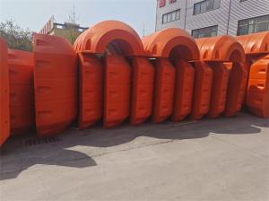 China Orange Polyethylene Dredge Pipeline Floats Ultimate Solution For Durability wholesale