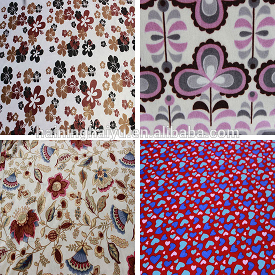 100%polyester birds printed velboa fabric uesd for toys