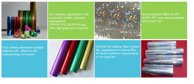 Craft Packaging Metalized CPP Film with CPP Material Manufactured