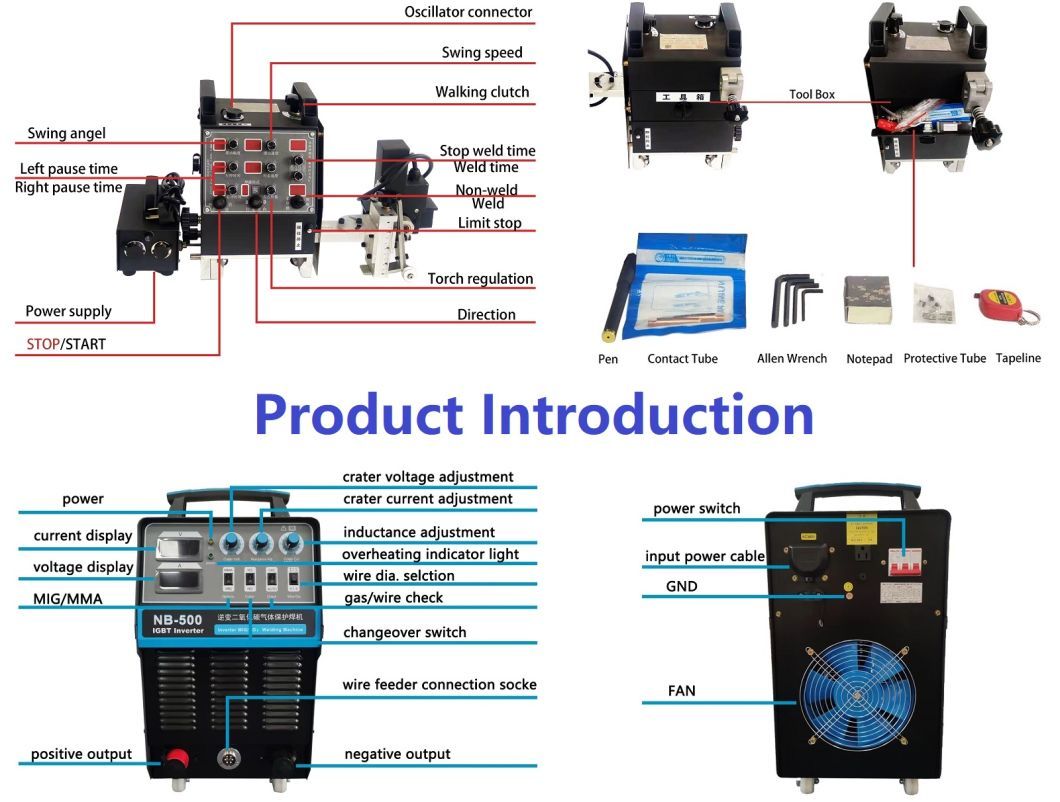 High Accuracy Straight Rails and Flexible Rail Orbital Welding Portable Welding Machine Tank Welding Machine