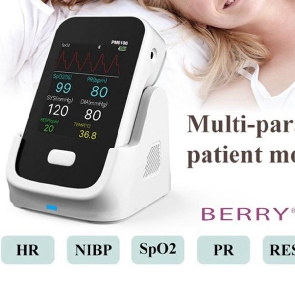 Quality Multi Parameter Li Battery Patient Monitor with High Resolution Color LCD and Berry Smart Health APP for sale