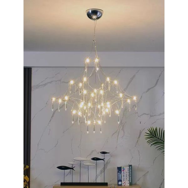 Good Quality Ceiling Handmade lampshade Hanging Lighting Modern Kitchen LED Pendant Chandelier