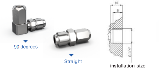 Spray special stainless steel fluid Connector Focused On Fluid Conveying Metering Proportioning Mixing And Atomization Technologies