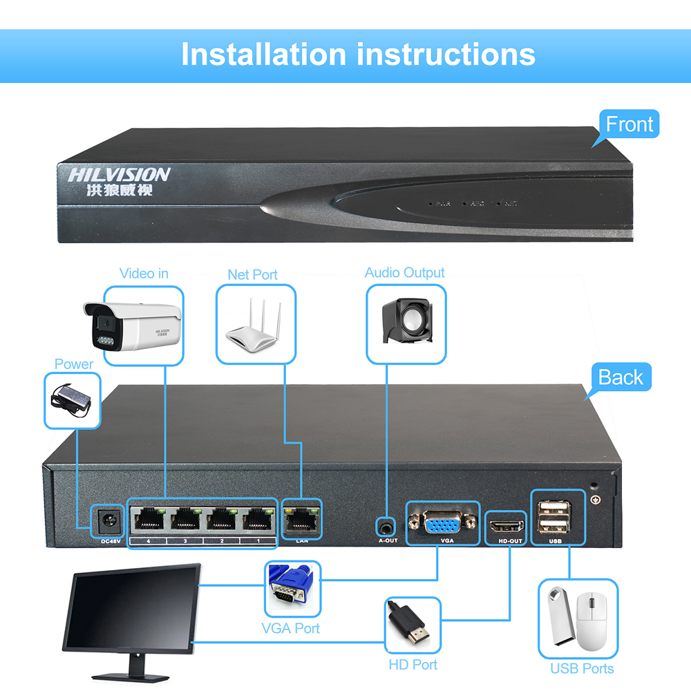 C2250TQ-10A Black Light Full Color Network Security Camera With Built-in Mic And H.265