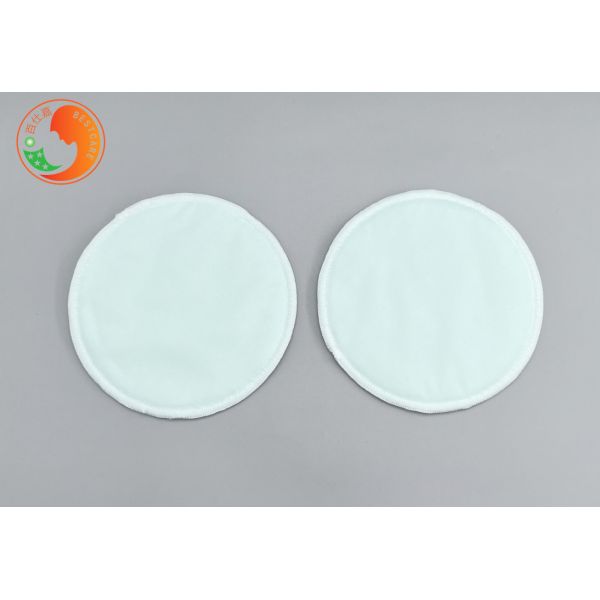 Round Shape Washable Breast Pads Nursery Customize Cotton Breast Pads