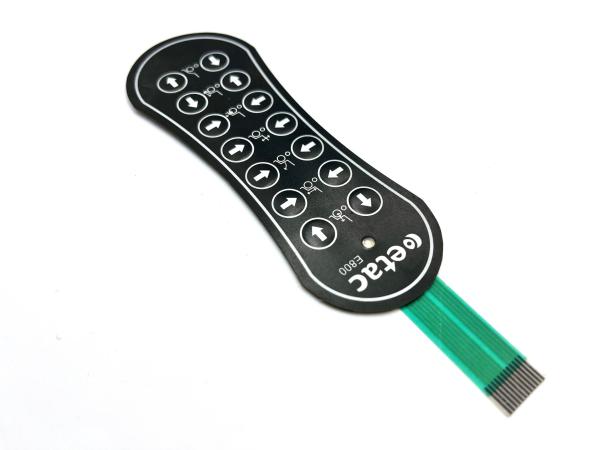 Quality Autotex F150 Polyester Micro Push Button Membrane Switch With Gold Plated Metal Domes for sale