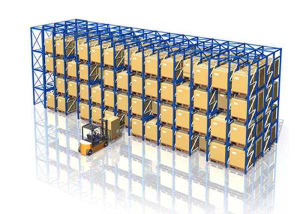 Q235B Steel Material Drive In Racks Design , Drive Through Pallet Racking