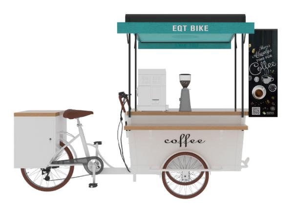 Quality Commercial Catering Mobile Coffee Vending Cart With Large Free Space for sale