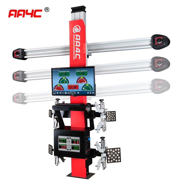 AA4C Camera Beam Manually Move + 2 Monitors Multi-Language Free Update Computer 3DWheel Alignment AA-DT111B
