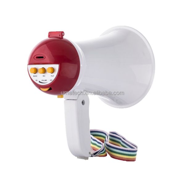 Best Seller 5W Little Plastic Toy Megaphone with Music Music Feature and NO Apt-x Support