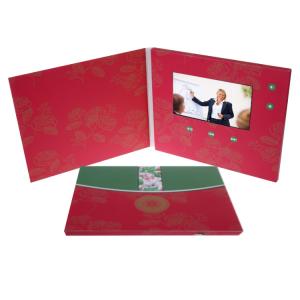 China 256MB Memory Video Player Greeting Card 7 Inch Support Video Upload Download wholesale