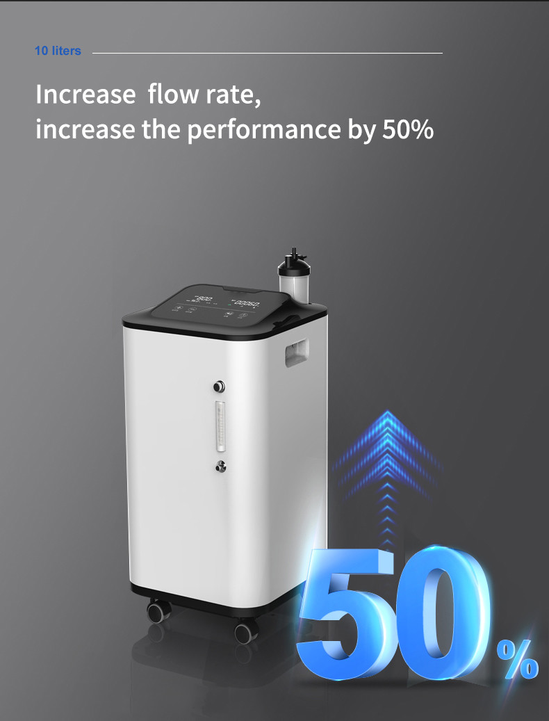 10L Portable High Flow Oxygen Machine Portable Concentrator Generator