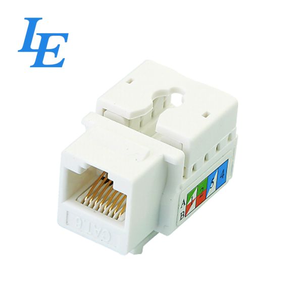 CAT 5E CAT 6 UTP 90 110 IDC RJ45 Network Keystone Jack