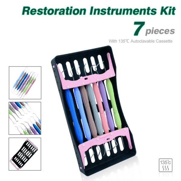 Quality Dental Prothesis Equipment Esthetic Resto-Ration Instrument Set For Non-Sticky Resin Filling for sale