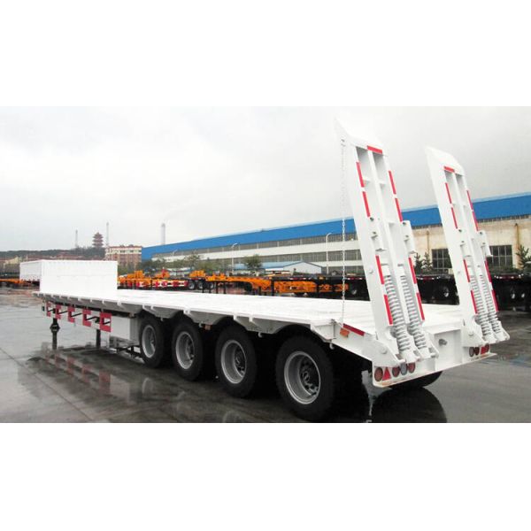 40ft Container Q345B 4 Axle 100T Low Bed Trailer
