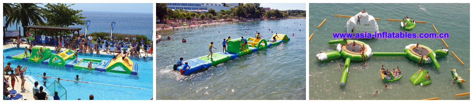 Children Water Park Inflatable Slip And Slide Water Park For Business Rental