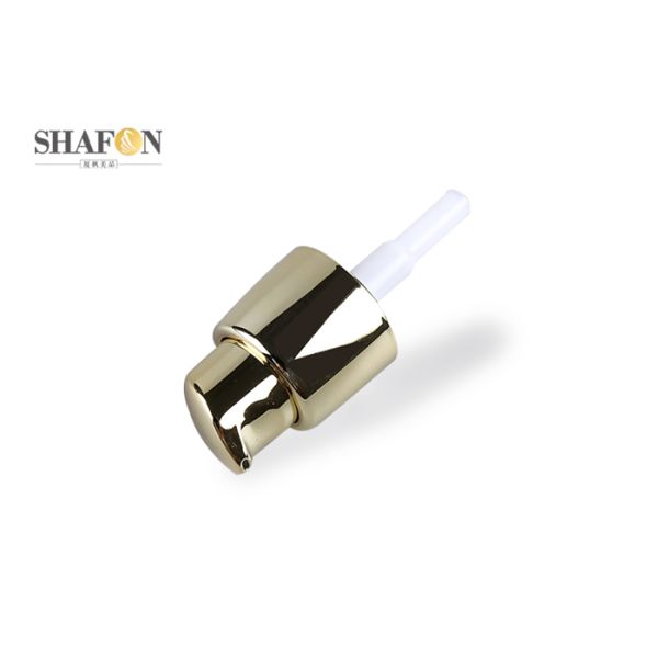 Plated 18mm Perfume Spray Pump , Customized PP Cosmetic Pump Dispenser