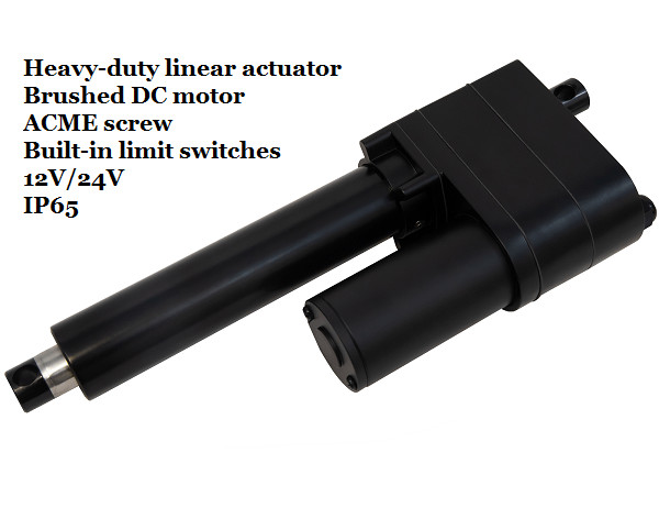 DC waterproof linear actuator 12volt with limit switches , 12volt magnetic linear drives electric actuator for tractor