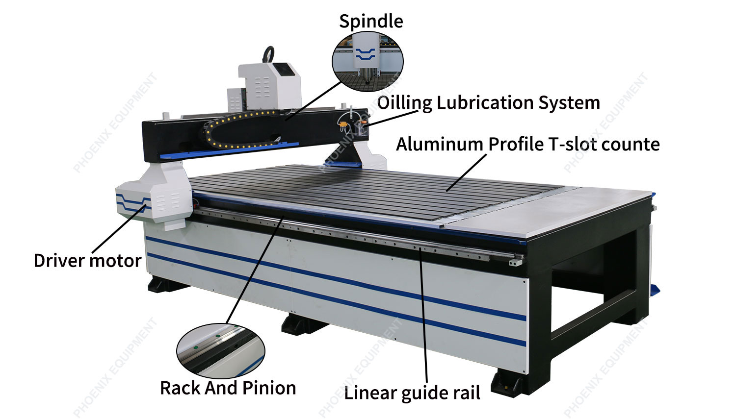PM1325 CNC Woodworking Advertising Carving Machine with 0.02mm Positioning Accuracy