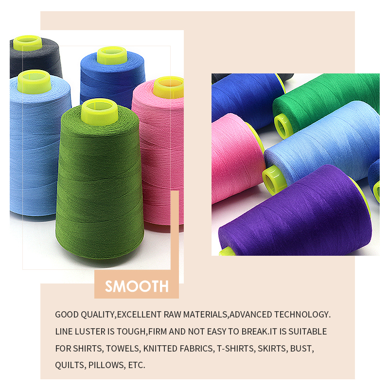 Tkt 120 Spun Polyester Sewing Thread 402 Polyester Thread for Tablecloth Stitching