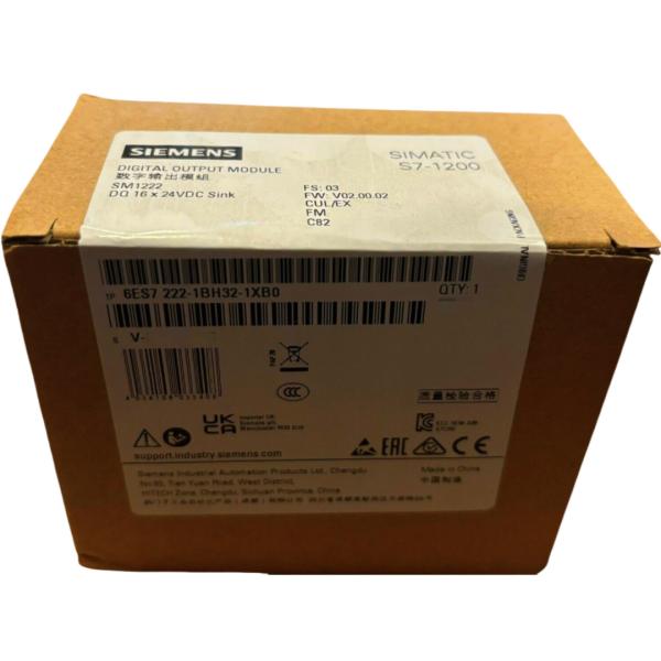 SIEMENS 6ES7222-1BH32-1XB0 SIMATIC S7-1200, DIGITAL OUTPUT SM 1222, 16 DO, 24 V