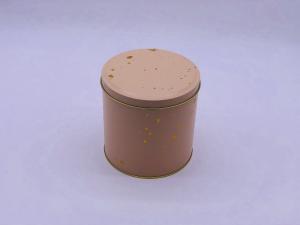 Fashionable Cylindrical Round Tin Box , CMYK Color Tin Packaging Box