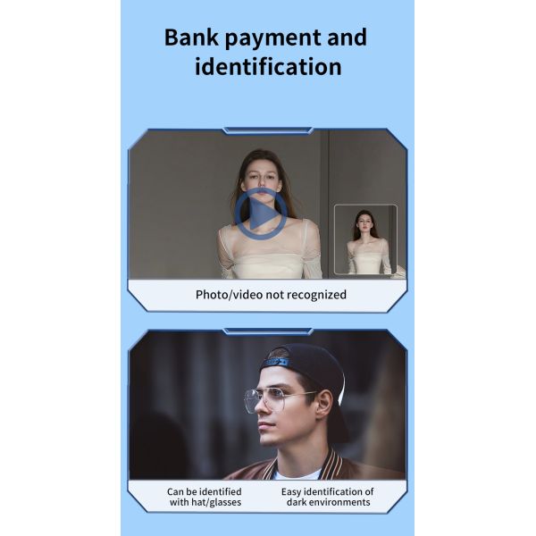 3D Face Recognition Tuya Intercom APP Control Camera Smart Intelligent Digital Gate Lock