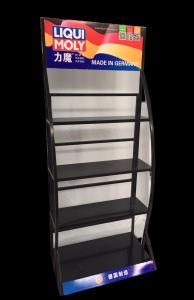 China Customized Display Holder auto metal engine oil display racks Mobil one engine oil display rack storage stand rack wholesale