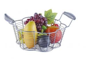 China Food Grade Metal Mesh Wire Fruit Basket Stainless Steel Material For Home Storage wholesale