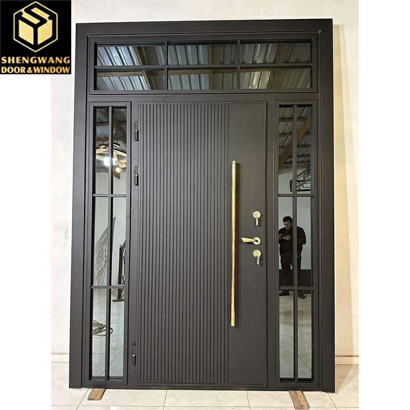 Soundproof Hinged Aluminum Sliding Glass Door Indoor Aluminum Double Doors