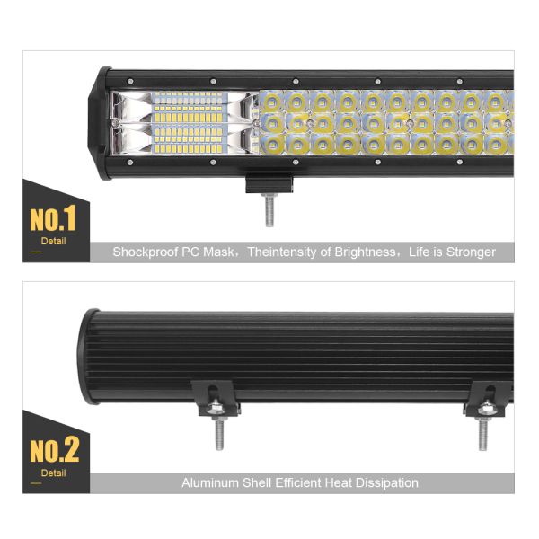 5 12 17 20 26 32 Inch Led Bar Light Combo For Off road Trucks Boat SUV ATV 4WD 4x4 Car White Strobe Driving