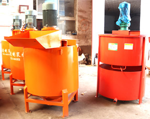 High Efficiency Slurry Pulping Grout Pump Mixer , Single Layer Cement Grout Mixer