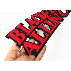 Customized Towel Letters Chenille Embroidery Patches For Varsity Jackets