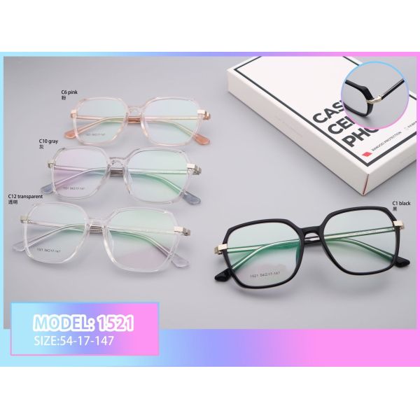 New Arrival Transparent Comfortable 19G TR Frame Unisex 1521
