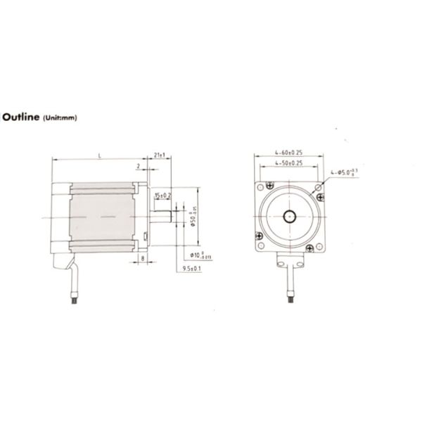 RoHS 60mm 100 Watt Brushless Motors